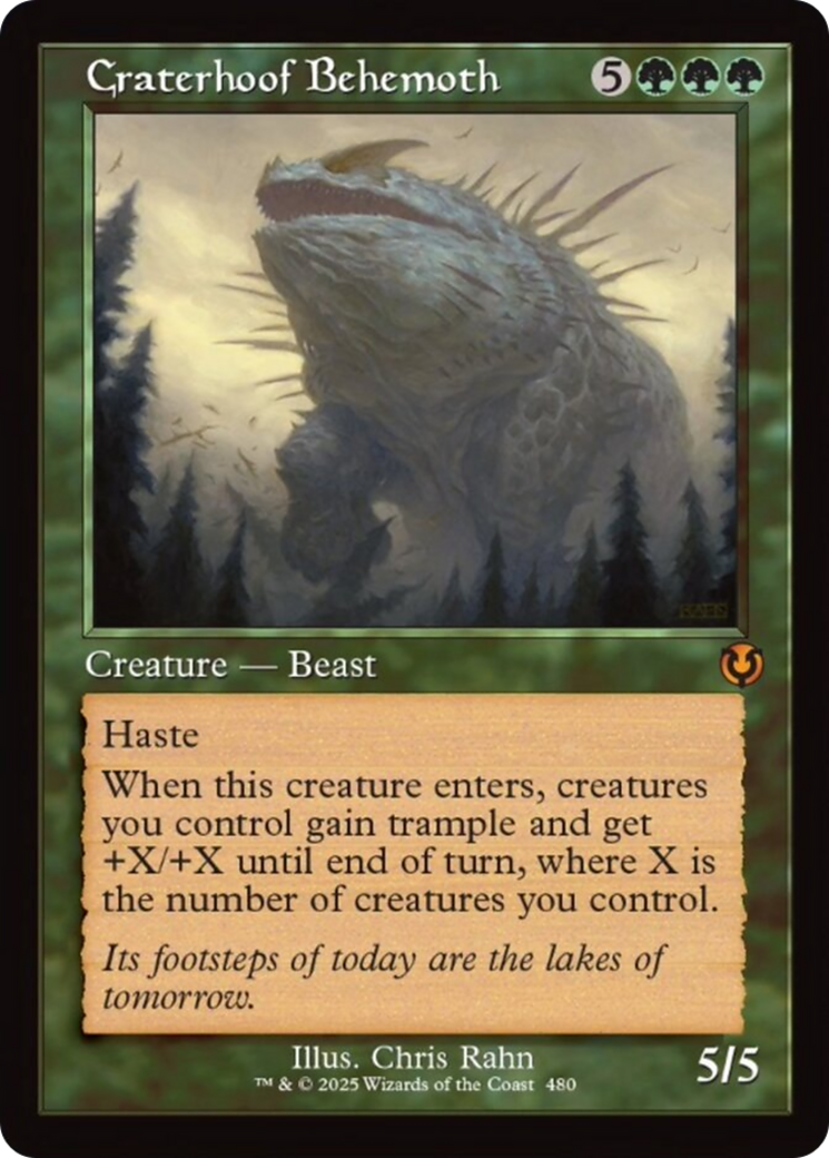 Craterhoof Behemoth (Retro Frame) [Innistrad Remastered] | Gear Gaming Bentonville