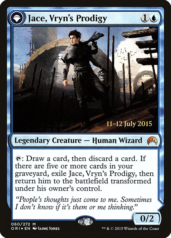 Jace, Vryn's Prodigy // Jace, Telepath Unbound [Magic Origins Prerelease Promos] | Gear Gaming Bentonville