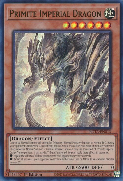 Primite Imperial Dragon [ROTA-EN013] Ultra Rare | Gear Gaming Bentonville