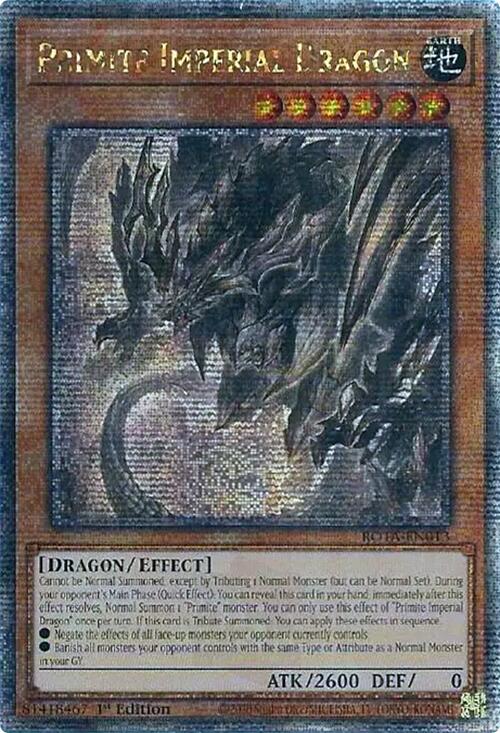 Primite Imperial Dragon (Quarter Century Secret Rare) [ROTA-EN013] Quarter Century Secret Rare | Gear Gaming Bentonville