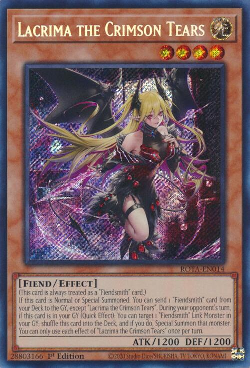 Lacrima the Crimson Tears [ROTA-EN014] Secret Rare | Gear Gaming Bentonville