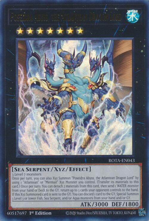 Poseidra Abyss, the Atlantean Dragon Lord [ROTA-EN043] Ultra Rare | Gear Gaming Bentonville