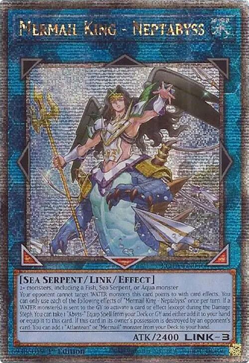 Mermail King - Neptabyss (Quarter Century Secret Rare) [ROTA-EN046] Quarter Century Secret Rare | Gear Gaming Bentonville