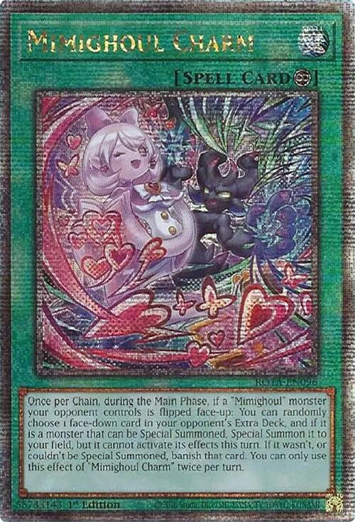 Mimighoul Charm (Quarter Century Secret Rare) [ROTA-EN096] Quarter Century Secret Rare | Gear Gaming Bentonville