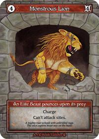 Monstrous Lion (Foil) [Arthurian Legends] | Gear Gaming Bentonville