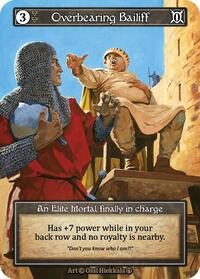 Overbearing Bailiff (Foil) [Arthurian Legends] | Gear Gaming Bentonville