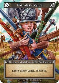 Thankless Squire (Foil) [Arthurian Legends] | Gear Gaming Bentonville