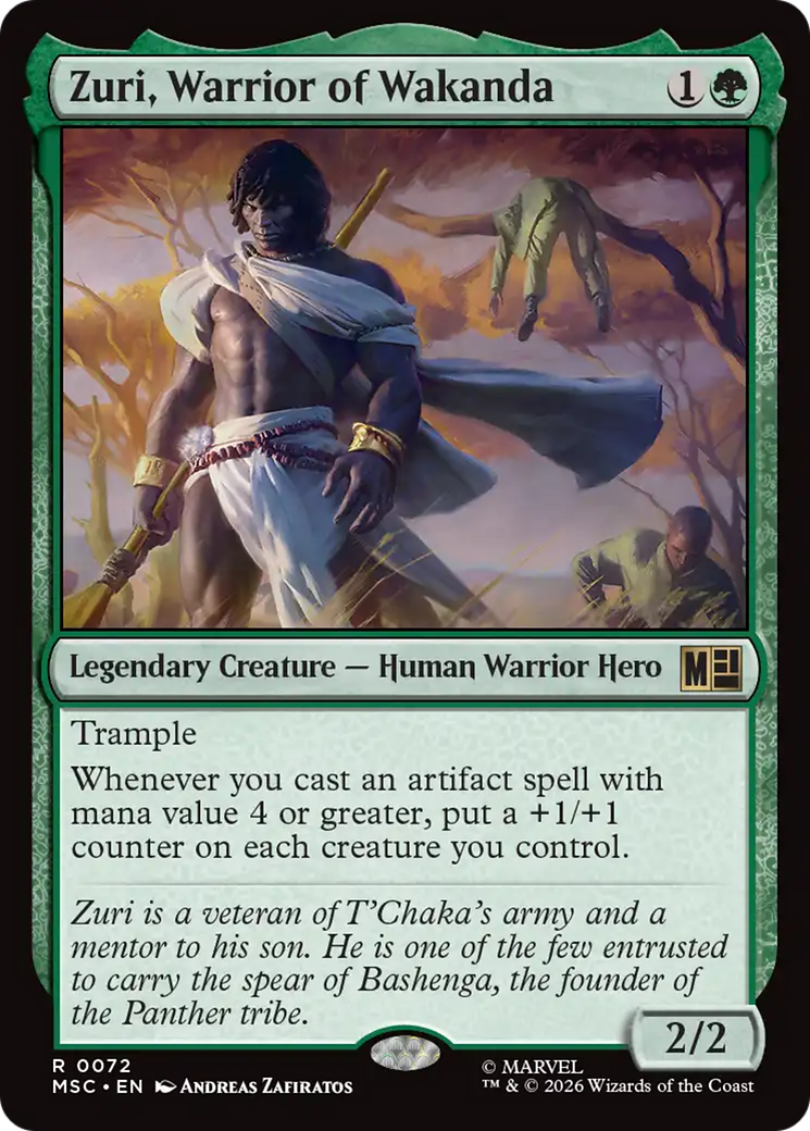 Zuri, Warrior of Wakanda (Surge Foil) [Marvel Super Heroes Commander] | Gear Gaming Bentonville