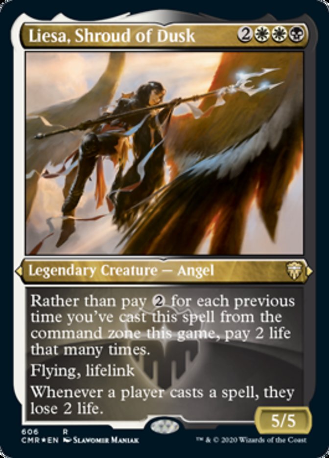 Liesa, Shroud of Dusk (Etched) [Commander Legends] | Gear Gaming Bentonville