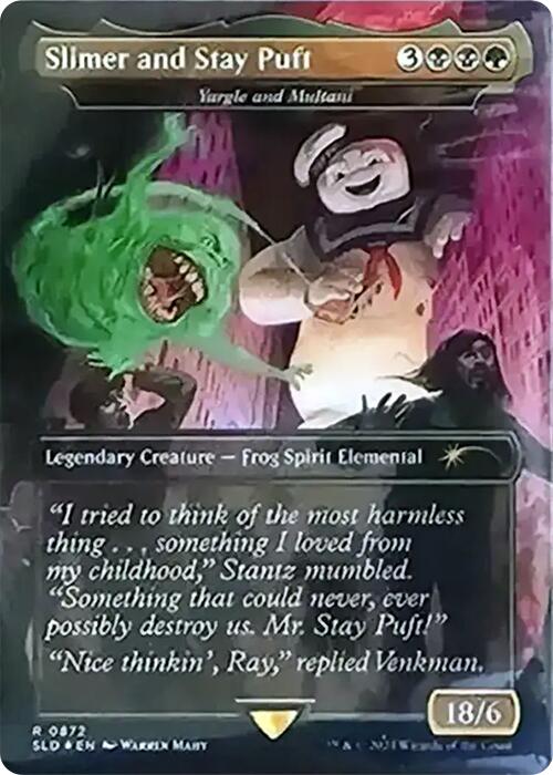 Slimer and Stay Puft - Yargle and Multani (Rainbow Foil) [Secret Lair Drop Series] | Gear Gaming Bentonville