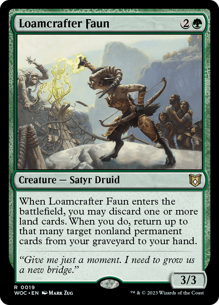 Loamcrafter Faun [Wilds of Eldraine Commander] | Gear Gaming Bentonville