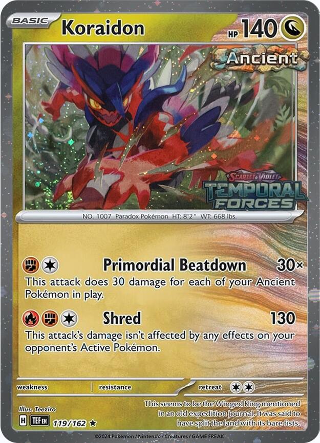 Koraidon (119/162) (European Promo) [Miscellaneous Cards] | Gear Gaming Bentonville