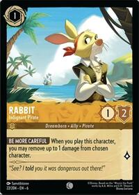 Rabbit - Indignant Pirate (22/204) [Azurite Sea] | Gear Gaming Bentonville