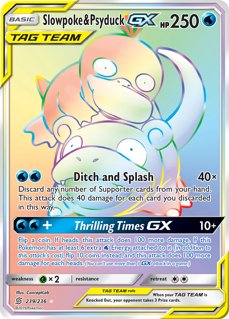 Slowpoke & Psyduck GX (239/236) [Sun & Moon: Unified Minds] | Gear Gaming Bentonville