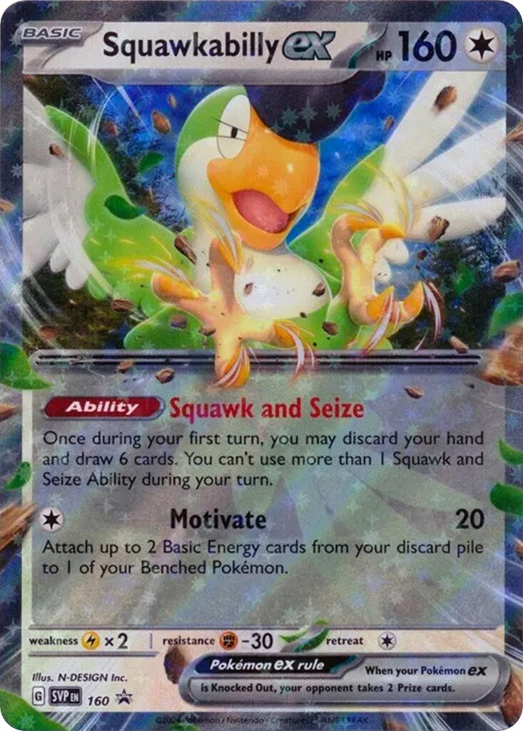 Squawkabilly ex (SVP160) [SV: Scarlet & Violet Promo Cards] | Gear Gaming Bentonville