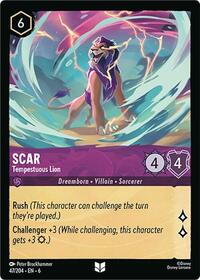 Scar - Tempestuous Lion (47/204) [Azurite Sea] | Gear Gaming Bentonville