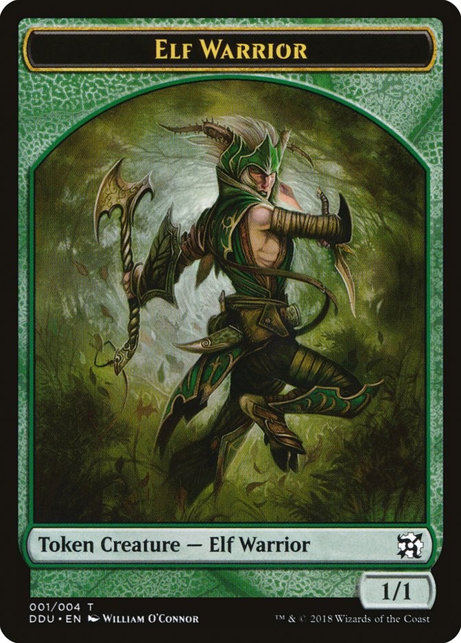 Elf Warrior Token [Duel Decks: Elves vs. Inventors Tokens] | Gear Gaming Bentonville