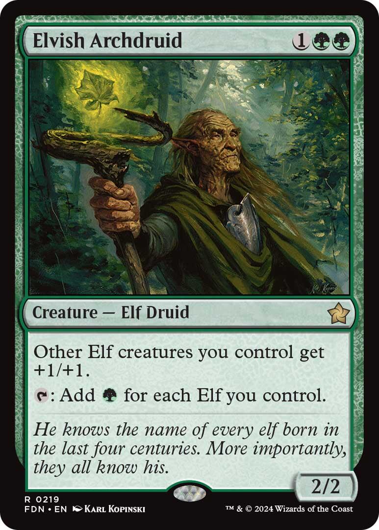 Elvish Archdruid [Foundations] | Gear Gaming Bentonville