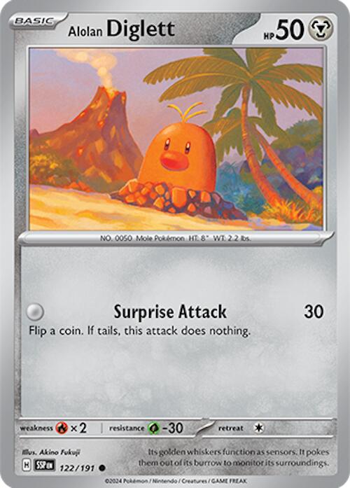 Alolan Diglett (122/191) [Scarlet & Violet: Surging Sparks] | Gear Gaming Bentonville