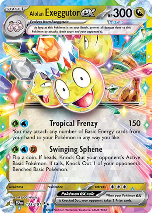 Alolan Exeggutor ex (133/191) [Scarlet & Violet: Surging Sparks] | Gear Gaming Bentonville