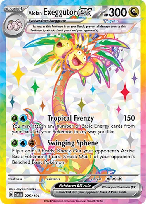 Alolan Exeggutor ex (225/191) [Scarlet & Violet: Surging Sparks] | Gear Gaming Bentonville