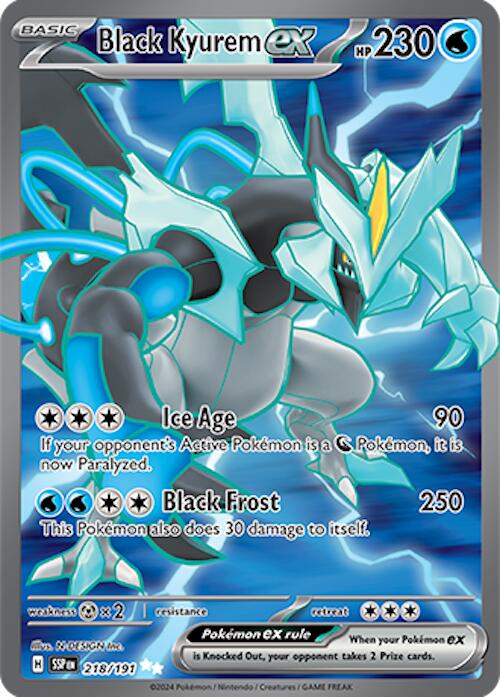 Black Kyurem ex (218/191) [Scarlet & Violet: Surging Sparks] | Gear Gaming Bentonville