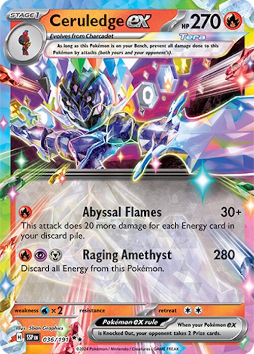 Ceruledge ex (036/191) [Scarlet & Violet: Surging Sparks] | Gear Gaming Bentonville