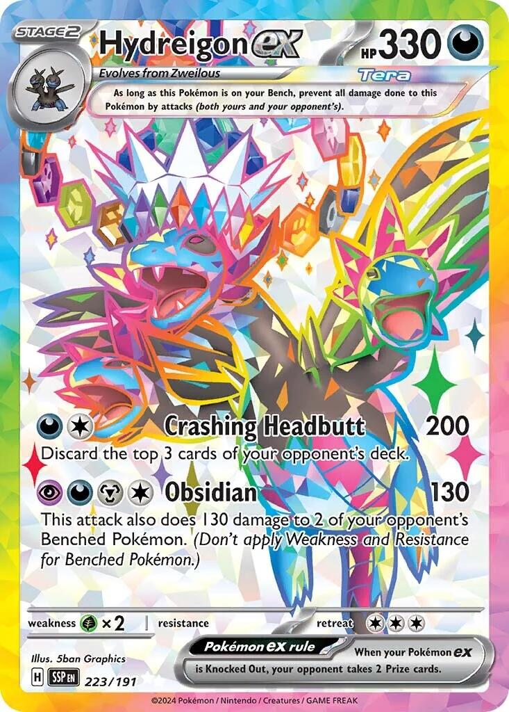 Hydreigon ex (223/191) [Scarlet & Violet: Surging Sparks] | Gear Gaming Bentonville