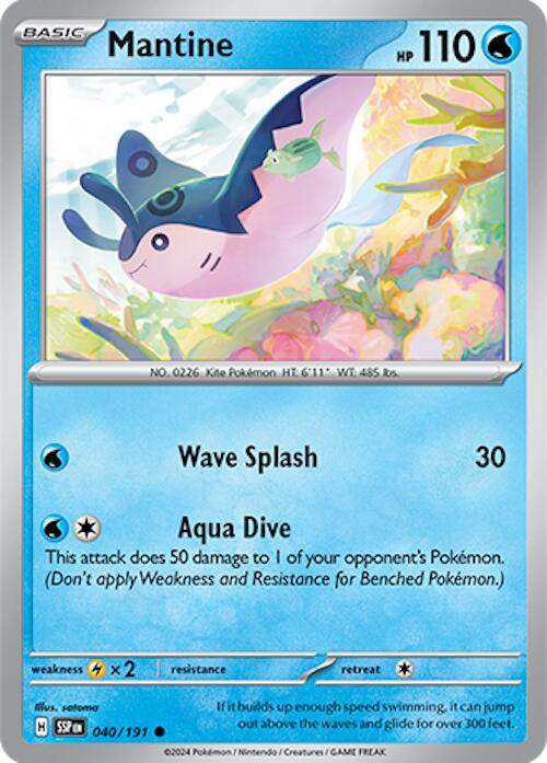 Mantine (040/191) [Scarlet & Violet: Surging Sparks] | Gear Gaming Bentonville