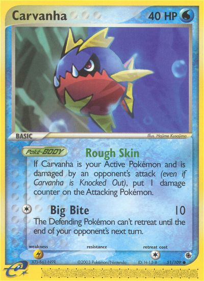 Carvanha (51/109) [EX: Ruby & Sapphire] | Gear Gaming Bentonville