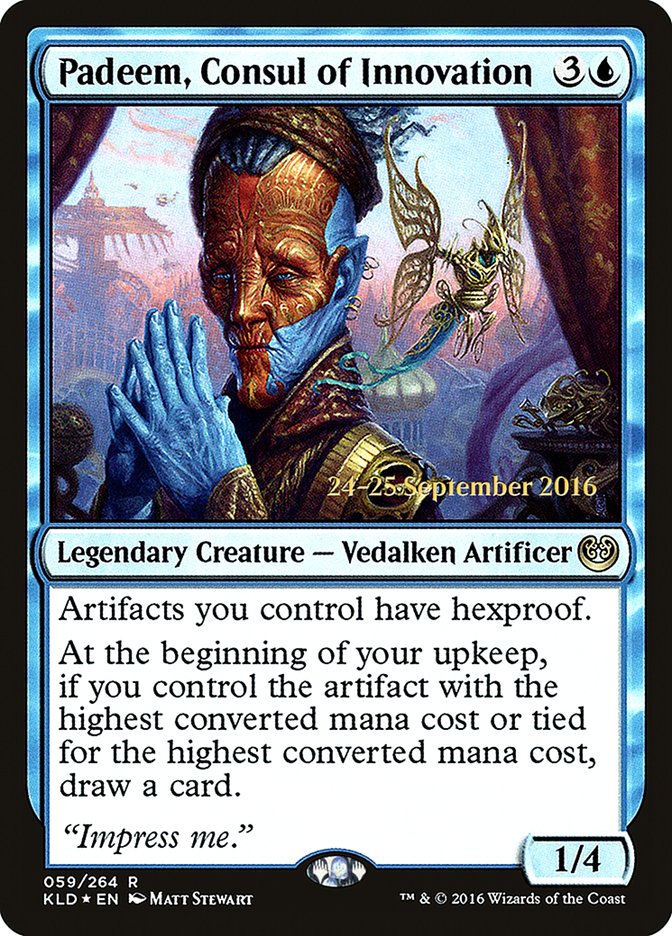 Padeem, Consul of Innovation [Kaladesh Prerelease Promos] | Gear Gaming Bentonville