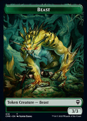 Beast (18) // Beast (19) Double-Sided Token [Commander Legends Tokens] | Gear Gaming Bentonville