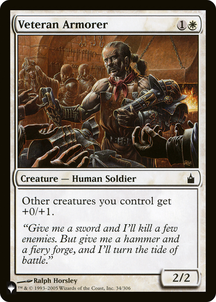 Veteran Armorer [The List Reprints] | Gear Gaming Bentonville