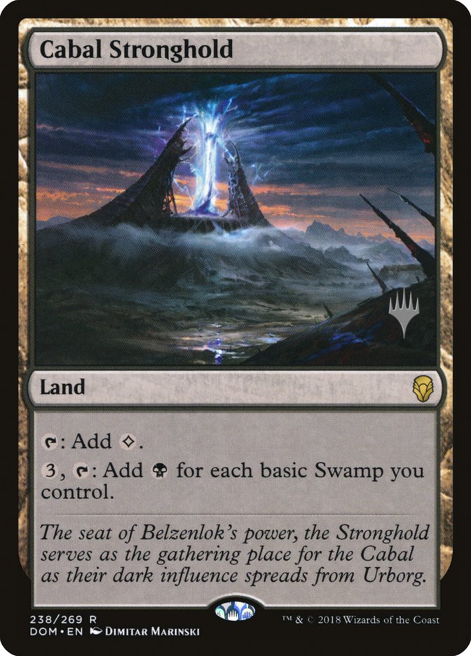 Cabal Stronghold (Promo Pack) [Dominaria Promos] | Gear Gaming Bentonville