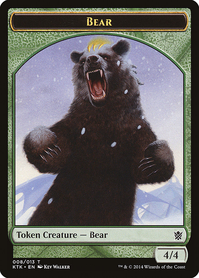 Bear Token [Khans of Tarkir Tokens] | Gear Gaming Bentonville