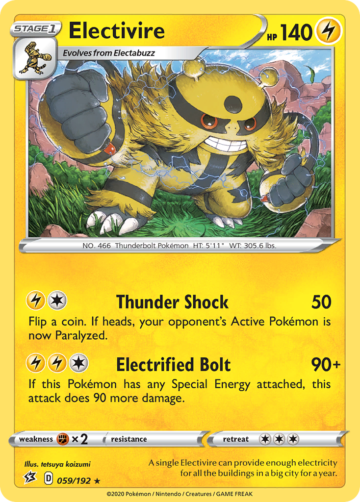 Electivire (059/192) [Sword & Shield: Rebel Clash] | Gear Gaming Bentonville