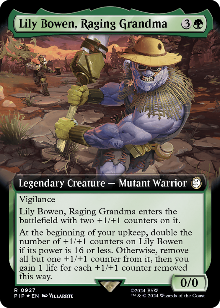 Lily Bowen, Raging Grandma (Extended Art) (Surge Foil) [Fallout] | Gear Gaming Bentonville