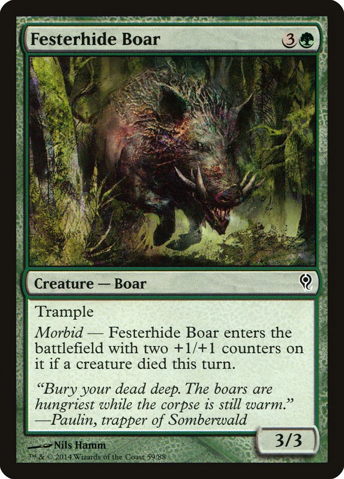 Festerhide Boar [Duel Decks: Jace vs. Vraska] | Gear Gaming Bentonville