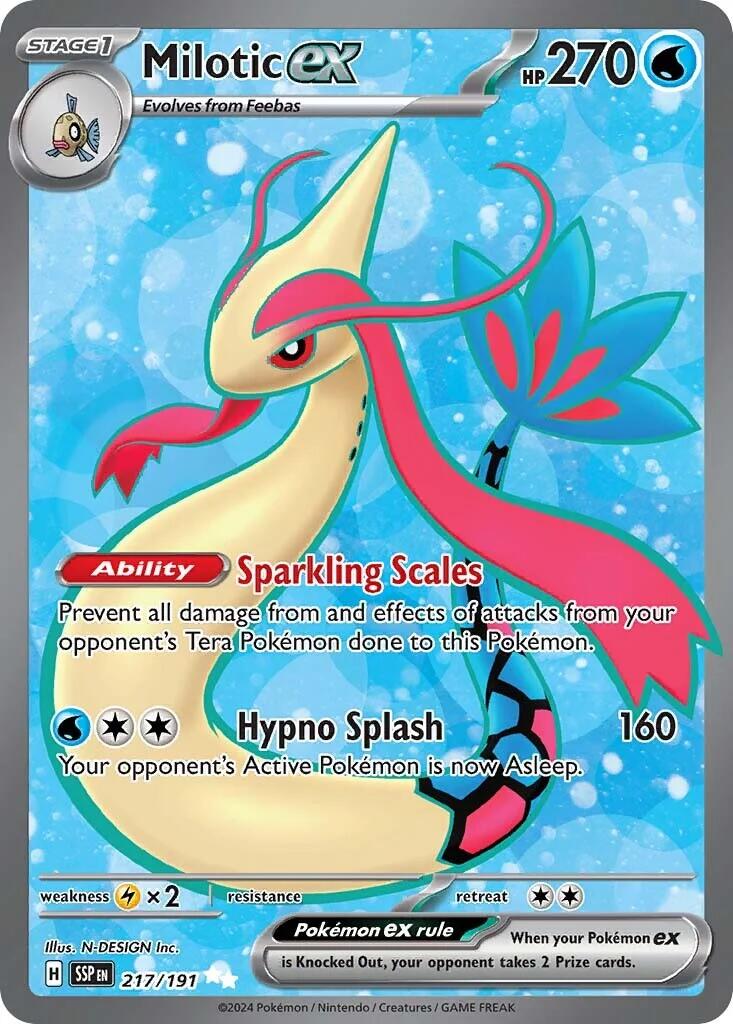 Milotic ex (217/191) [Scarlet & Violet: Surging Sparks] | Gear Gaming Bentonville