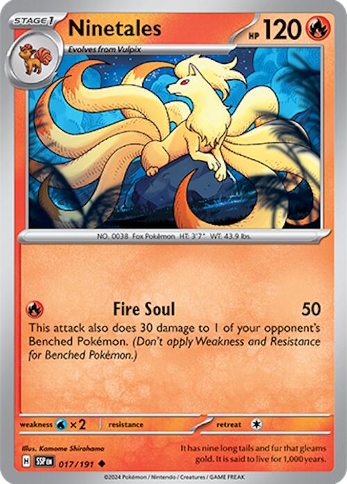 Ninetales (017/191) [Scarlet & Violet: Surging Sparks] | Gear Gaming Bentonville