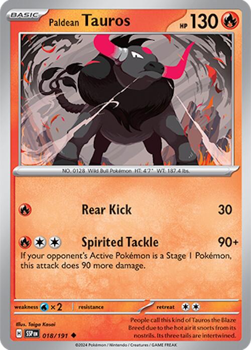 Paldean Tauros (018/191) [Scarlet & Violet: Surging Sparks] | Gear Gaming Bentonville