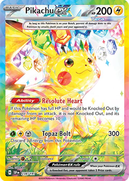 Pikachu ex (238/191) [Scarlet & Violet: Surging Sparks] | Gear Gaming Bentonville