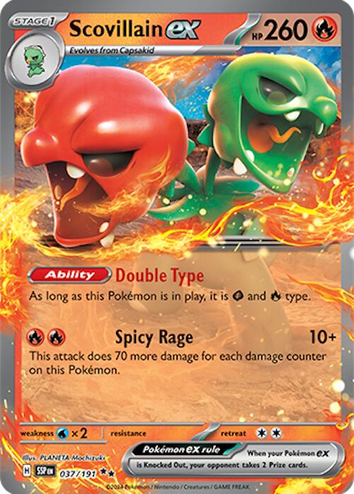Scovillain ex (037/191) [Scarlet & Violet: Surging Sparks] | Gear Gaming Bentonville
