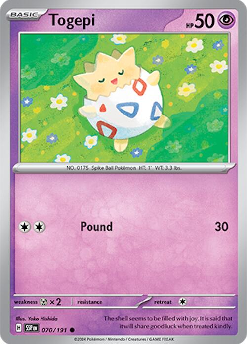 Togepi (070/191) [Scarlet & Violet: Surging Sparks] | Gear Gaming Bentonville