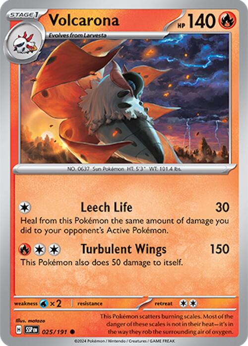 Volcarona (025/191) [Scarlet & Violet: Surging Sparks] | Gear Gaming Bentonville