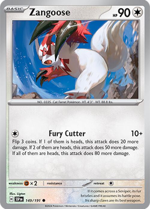 Zangoose (149/191) [Scarlet & Violet: Surging Sparks] | Gear Gaming Bentonville