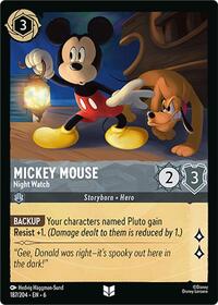 Mickey Mouse - Night Watch (187/204) [Azurite Sea] | Gear Gaming Bentonville