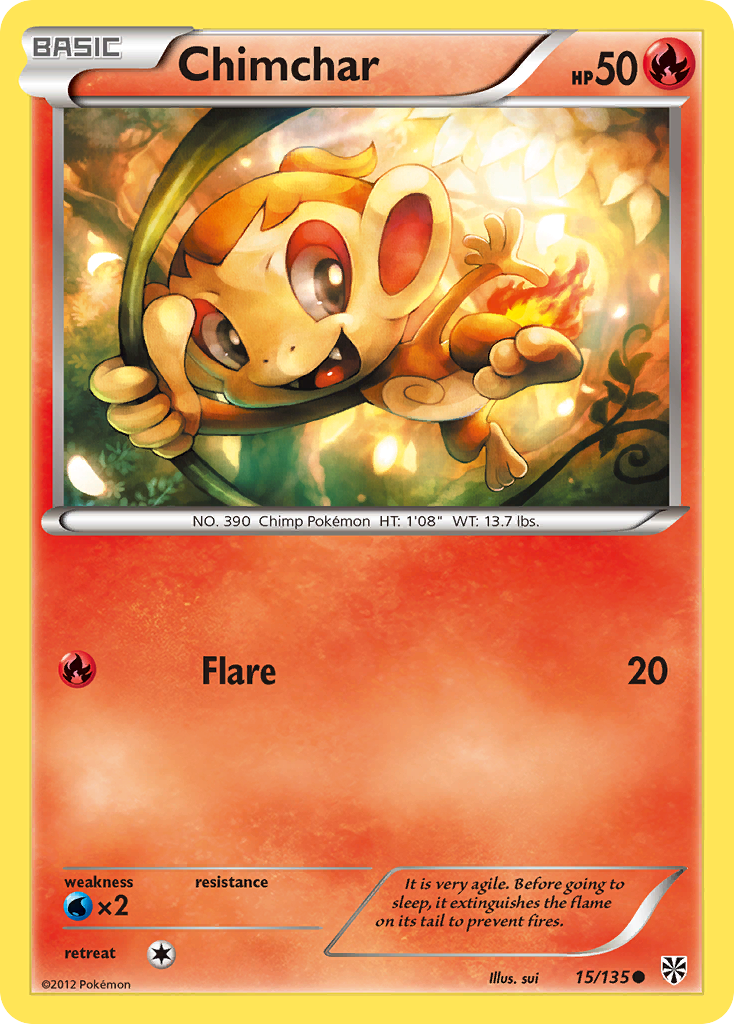 Chimchar (15/135) [Black & White: Plasma Storm] | Gear Gaming Bentonville