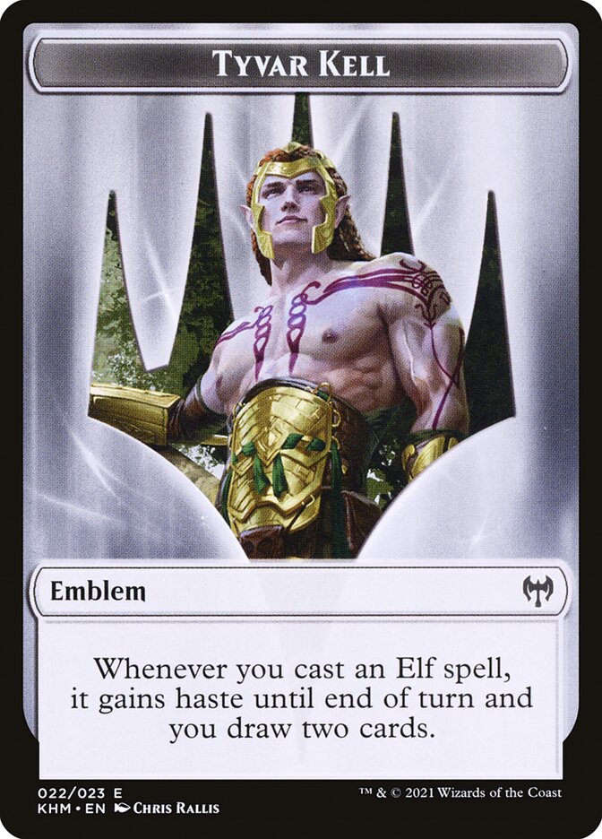 Treasure // Tyvar Kell Emblem Double-Sided Token [Kaldheim Tokens] | Gear Gaming Bentonville