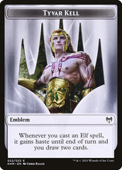 Human Warrior // Tyvar Kell Emblem Double-Sided Token [Kaldheim Tokens] | Gear Gaming Bentonville
